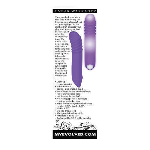 G-Rave Light Up Vibrator - Purple
