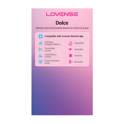 Lovense Dolce Adjustable Dual Stimulator - Pink