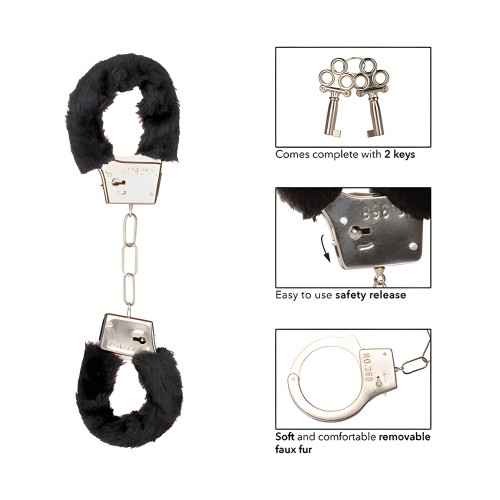 Playful Furry Cuffs - Black