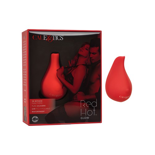 Red Hot Glow Massager - Compact Pleasure with 10 Functions