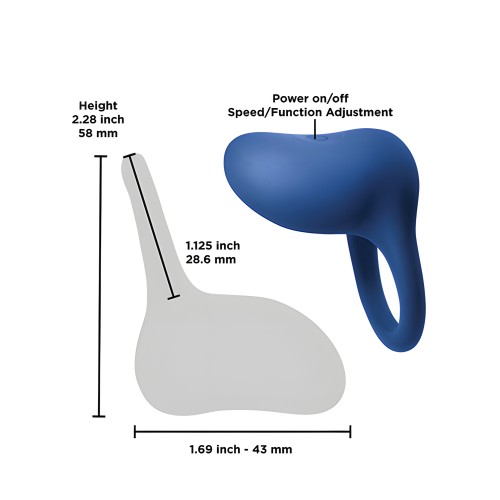 INYA Regal Anillo Vibrador Recargable - Azul