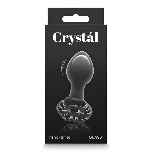 Plug Anal Crystal Flower - Negro