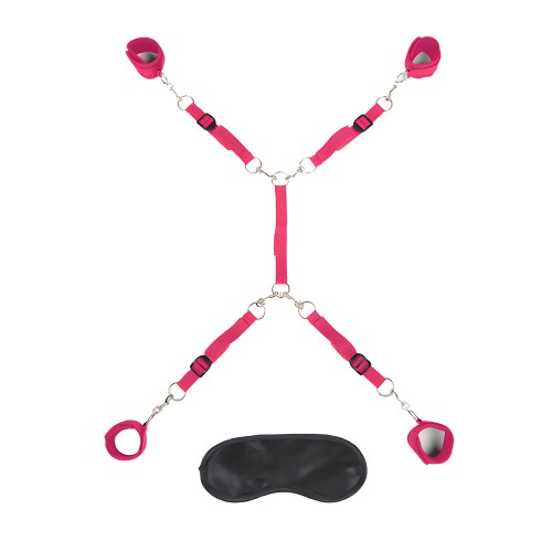 Lux Fetish Bed Spreader - Hot Pink