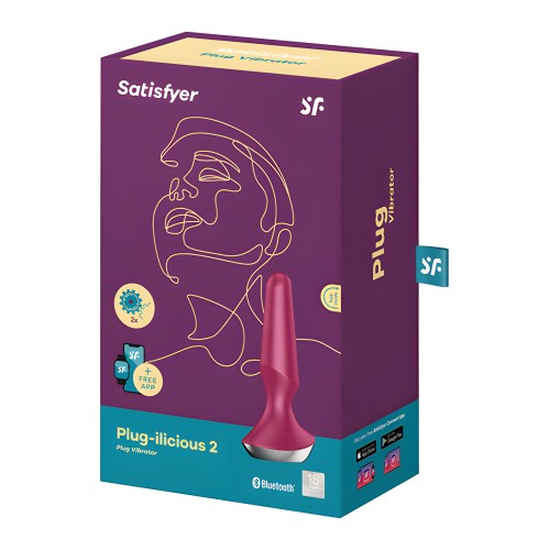 Satisfyer Plug-ilicious 2 - Berry - Medium