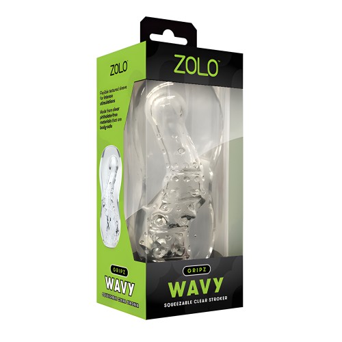 ZOLO Gripz Wavy Stroker - Transparente