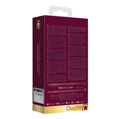 Shots Ouch Halo Esposas para Muslos - Burdeos