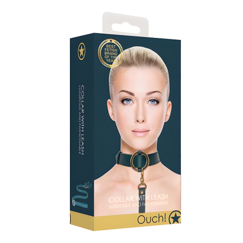 Collar Ouch Halo con Correa - Verde