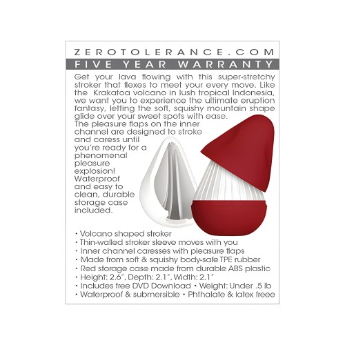 Zero Tolerance Krakatoa Stroker - Blanco