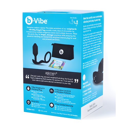 b-Vibe Vibrating Snug & Tug Medium - Black