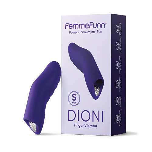 Vibrador de Dedo Dioni - Pequeño Púrpura Oscuro
