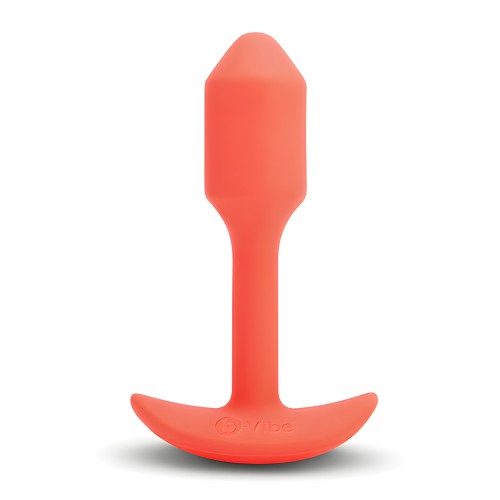 b-Vibe Vibrating Snug Plug - Pequeño Naranja