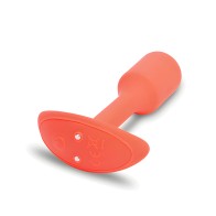 b-Vibe Vibrating Snug Plug - Pequeño Naranja