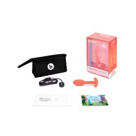 b-Vibe Vibrating Snug Plug - Pequeño Naranja