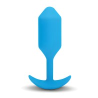 b-Vibe Plug Ajustado Vibrante - Grande Azul