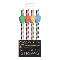 Happy Fucking Birthday Straws - Pack of 8
