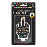 Happy Fucking Birthday Large Candle