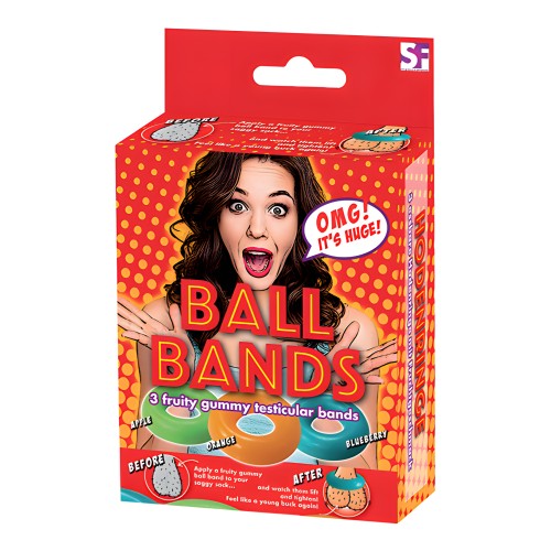 Gummy Ball Bands - 3 Pack Assorted Colors/Flavors