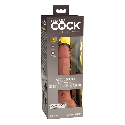King Cock Elite Dual Density Cock in Tan