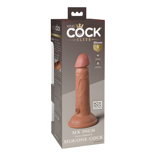 King Cock Elite Dual Density Cock in Tan