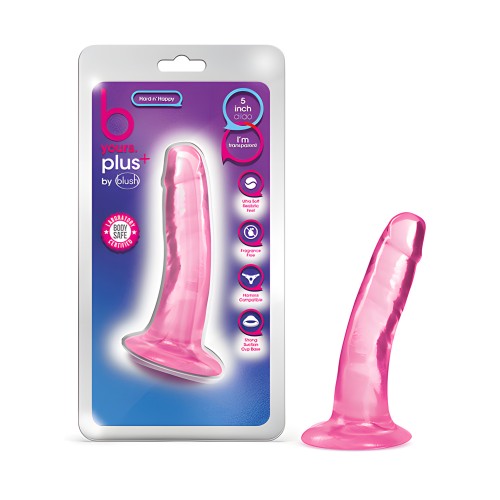 Blush B Yours Plus Dildo Duro y Feliz de 5" - Rosa