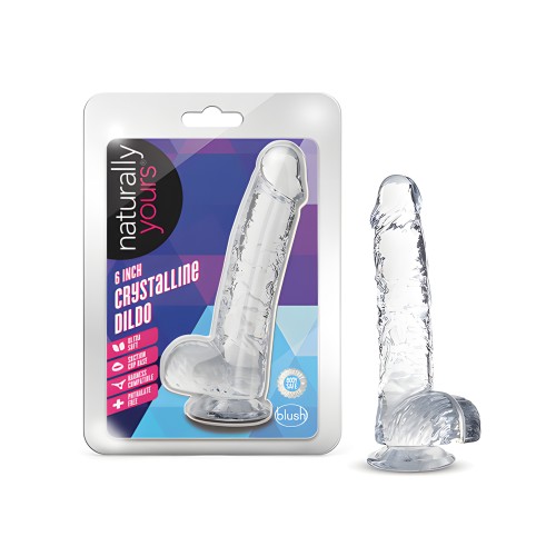 Naturally Yours 6" Crystalline Dildo - Diamond
