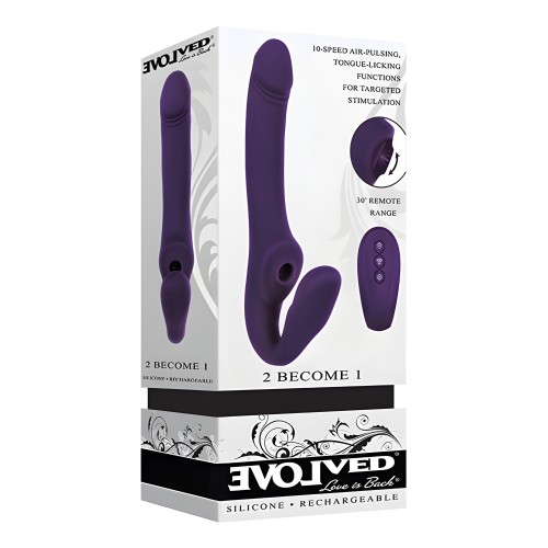 Evolved 2 Become 1 Strapless Strap On Purple