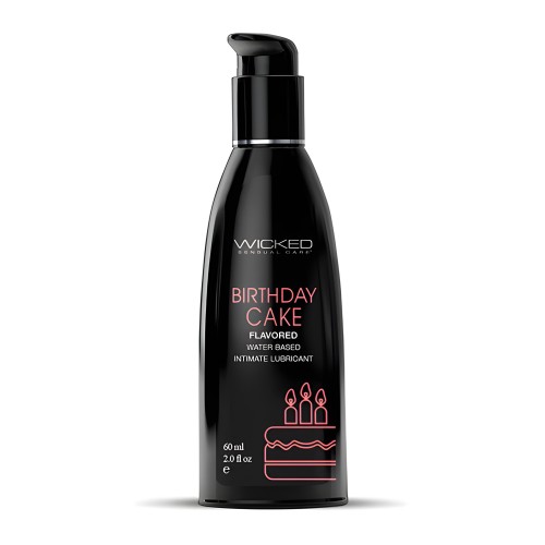 Lubricante a Base de Agua Wicked Sensual Care - 2 oz Pastel de Cumpleaños