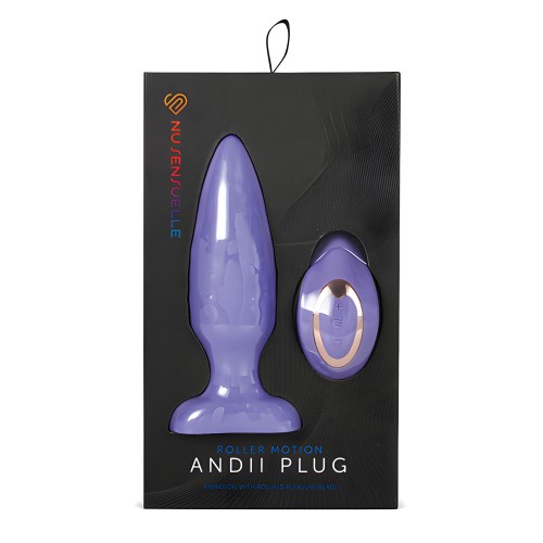 Nu Sensuelle Andii Plug Anal de Movimiento Vertical - Ultra Violeta