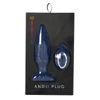 Nu Sensuelle Andii Plug Anal con Movimiento Vertical - Navy