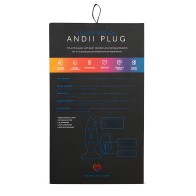 Nu Sensuelle Andii Plug Anal con Movimiento Vertical - Navy