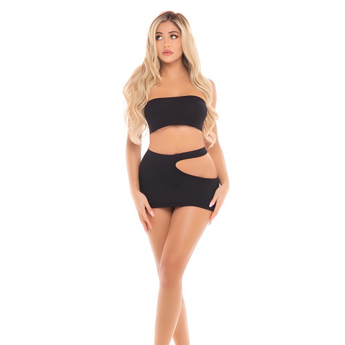 Banda Sin Costuras y Falda Pink Lipstick Femme - Negra