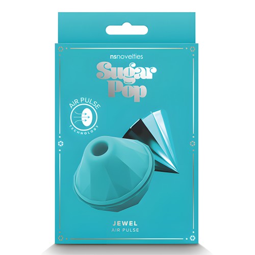 Sugar Pop Jewel Air Pulse Vibrator - Teal