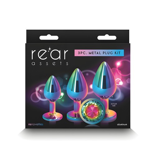 Rear Assets Rainbow Gem Anal Trainer Kit - Multi Color