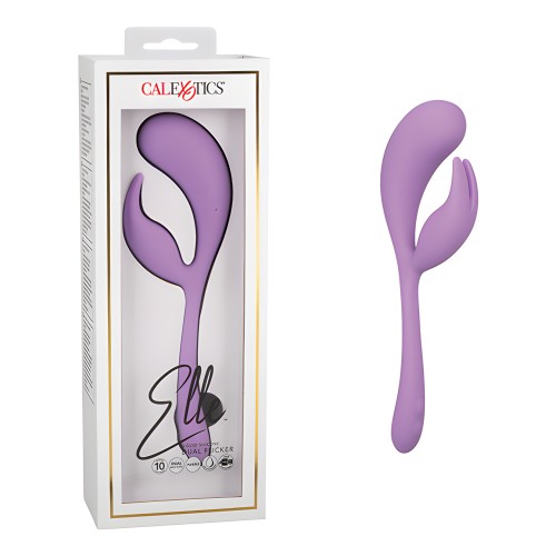 Elle Liquid Silicone Dual Flicker - Morado
