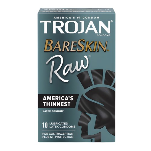 Condones Trojan Raw - Paquete de 10