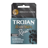 Trojan Raw Condoms - Pack of 3