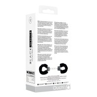 Ouch Black & White Velcro Hand/Ankle Cuffs