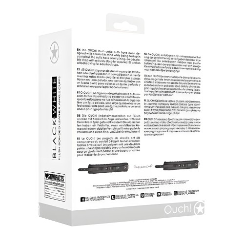 Manillas para Tobillos de Cuero Bonded - Negro