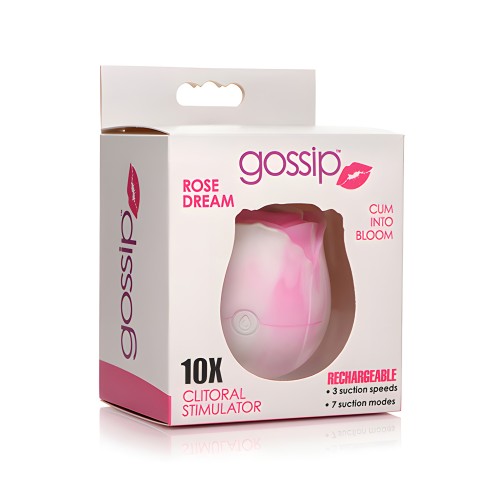 Curve Toys Gossip Cum Into Bloom Clitoral Vibrator - Rose Dream Swirl