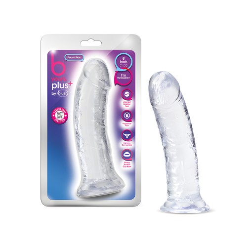 Blush B Yours Plus 8" Dildo Roar n Ride Transparente