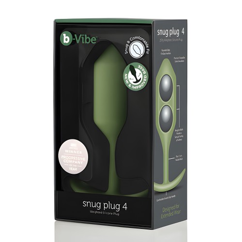 b-Vibe Snug Plug 4 con Peso 256 g Ejército