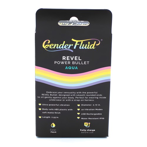 Gender Fluid Revel Power Bullet - Aqua