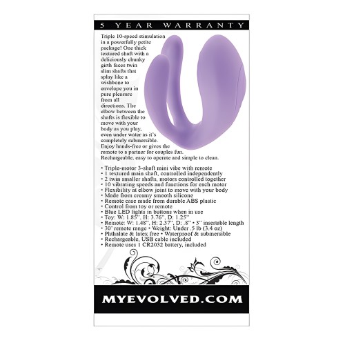 Evolved Petite Tickler Mini Vibe - Purple