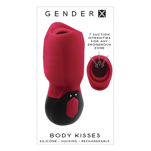 Gender X Body Kisses Vibrating Suction Massager