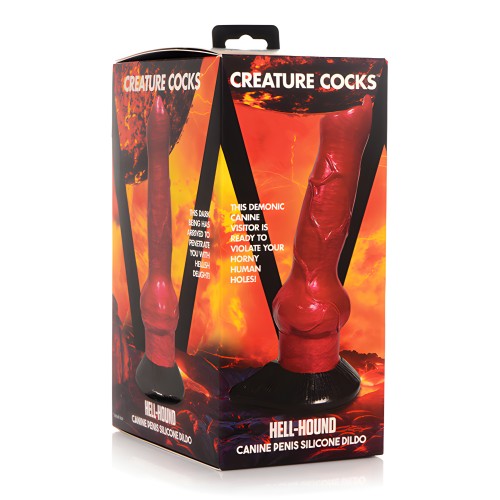 Dildo Canino Hell-Hound - Rojo/Negro