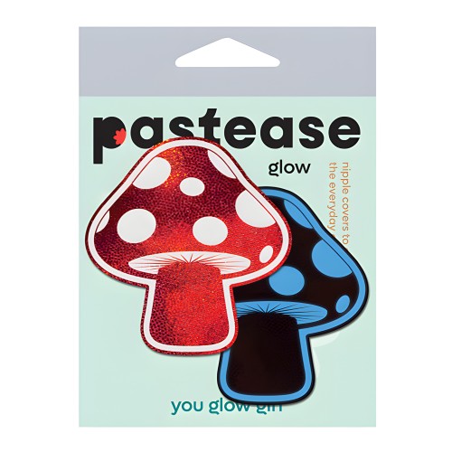 Pastease Premium Shiny Glow in the Dark Shroom - Red/White O/S