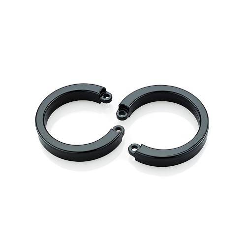 Paquete de 2 U-Rings para Cock Cage - Negro