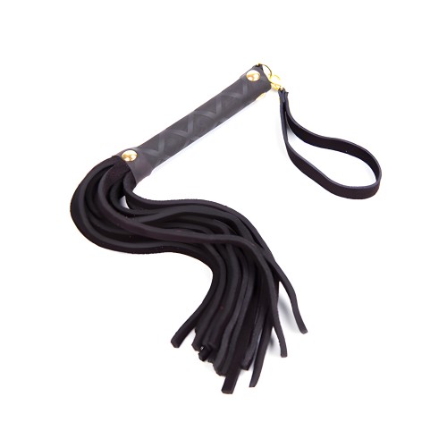 Plesur Mini Flogger de Cuero - Negro