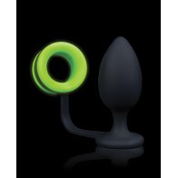 Shots Ouch Butt Plug w/Cock Ring - Glow in the Dark