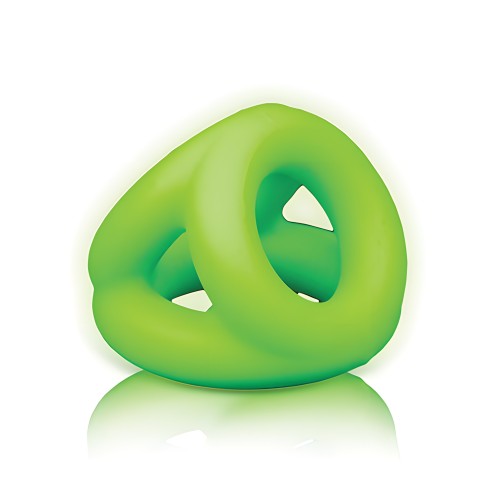 Shots Ouch Cock Ring Ball Strap Glow in the Dark